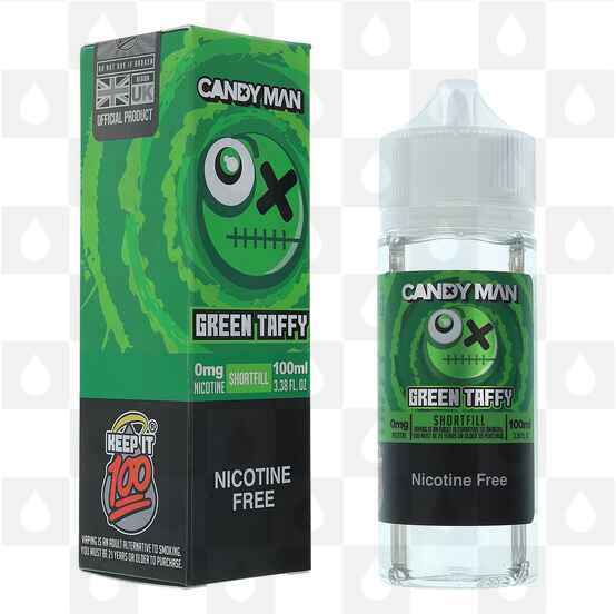 Green Taffy by Candy Man | KEEP IT 100 E Liquid | 100ml Short Fill