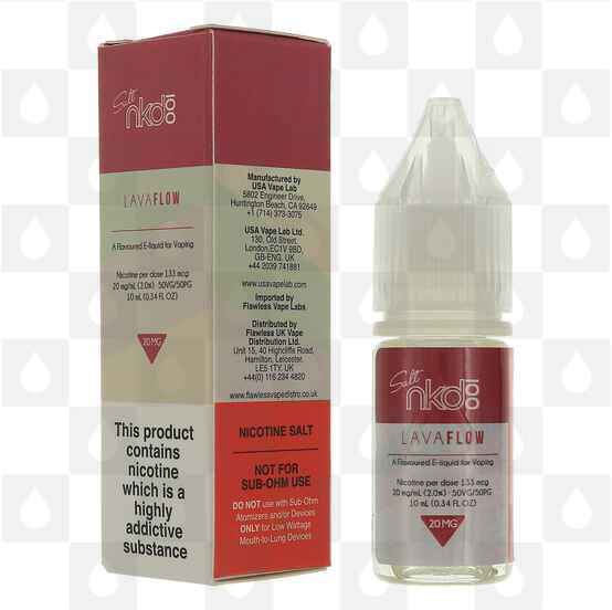 Lava Flow Nic Salt by Naked 100 E Liquid | 10ml Bottles, Strength & Size: 20mg • 10ml