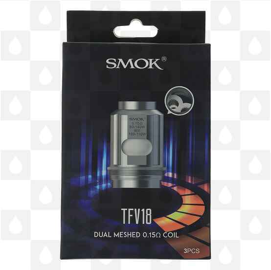 Smok TFV18 Replacement Coils, Ohms: Mesh 0.15 Ohm coils (80-140W)