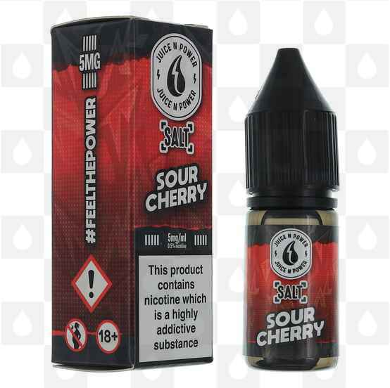 Sour Cherry Salt by Juice N Power E Liquid | 10ml Bottles, Nicotine Strength: NS 5mg, Size: 10ml (1x10ml)
