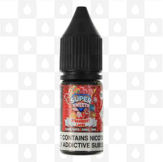 Strawberry Laces Salt Nic by Super Sweets E Liquid | 10ml Bottles, Nicotine Strength: NS 10mg, Size: 10ml