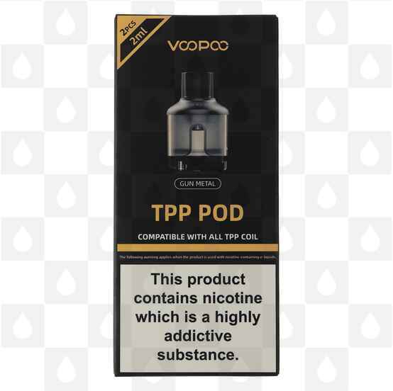 VooPoo TPP Replacement Pod, Selected Colour: 2 x Gunmetal