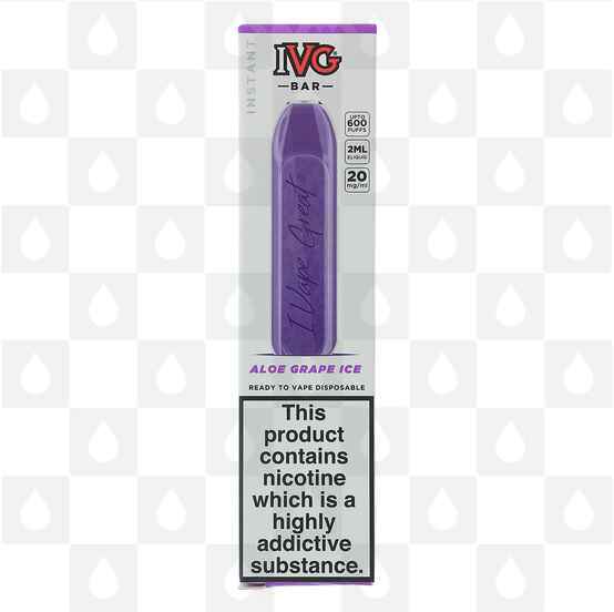 Aloe Grape Ice IVG Bar 20mg | Disposable Vapes