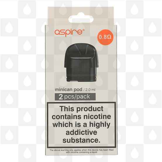 Aspire Minican Replacement Pods, Pod Type: 2 x 0.8 Ohm Mesh