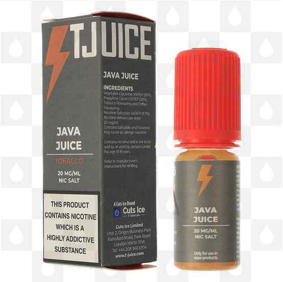 Java Juice Nic Salt by T-Juice E Liquid | 10ml Bottles, Strength & Size: 20mg • 10ml