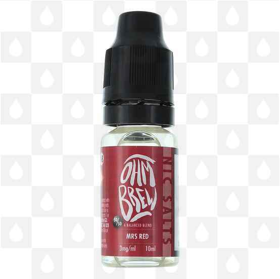 Mrs Red by Ohm Brew Nic Salt E Liquid | 10ml Bottles, Nicotine Strength: NS 3mg, Size: 10ml (1x10ml)