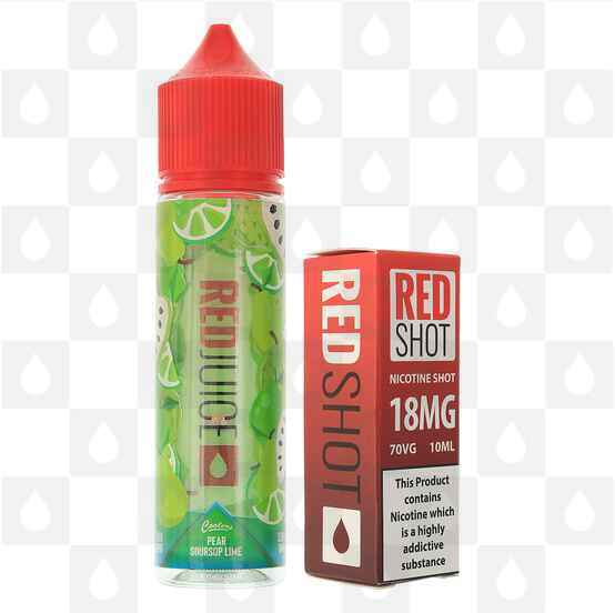 Pear Soursop Lime | Coolers by RedJuice E Liquid | 50ml Short Fill, Strength & Size: 0mg • 50ml • Inc 1 x 18mg Shot