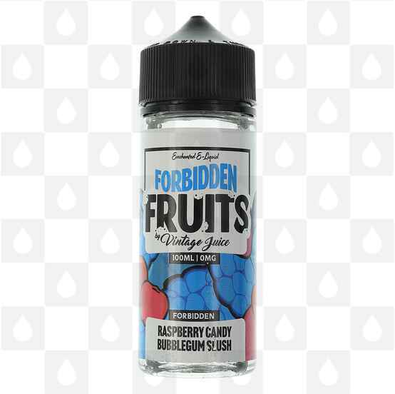 Raspberry Candy Bubblegum Slush by Forbidden Fruits E Liquid | 100ml & 200ml Short Fill, Size: 100ml (120ml Bottle)