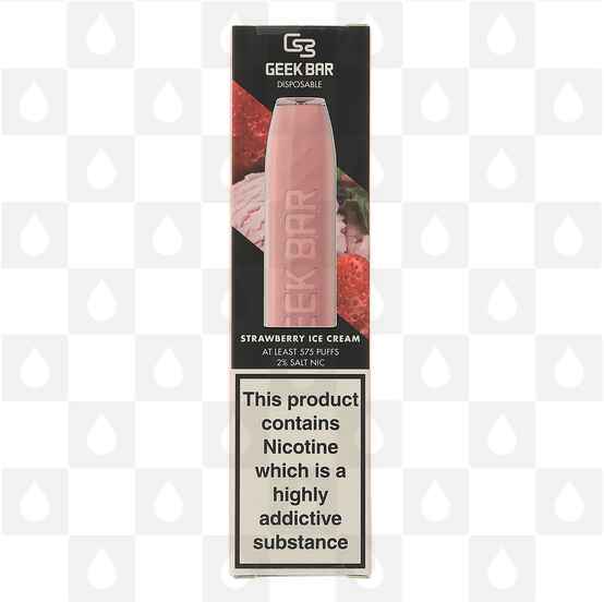 Strawberry Ice Cream Geek Bar | Disposable Vapes, Strength & Puff Count: 10mg • 575 Puffs
