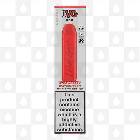Strawberry Watermelon IVG Bar 20mg | Disposable Vapes, Strength & Puff Count: 20mg • 600 Puffs