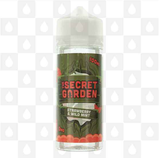 Strawberry & Wild Mint by The Secret Garden E Liquid | 100ml Short Fill, Strength & Size: 0mg • 100ml (120ml Bottle) - Out Of Date