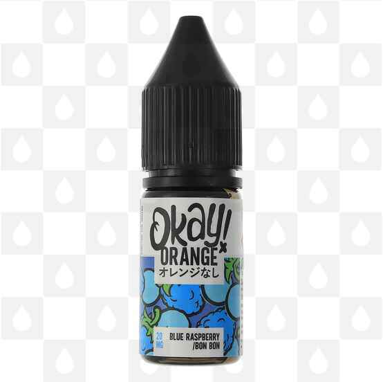 Blue Raspberry Bon Bon Nic Salt by Okay! Orange E Liquid | 10ml Bottles, Strength & Size: 20mg • 10ml