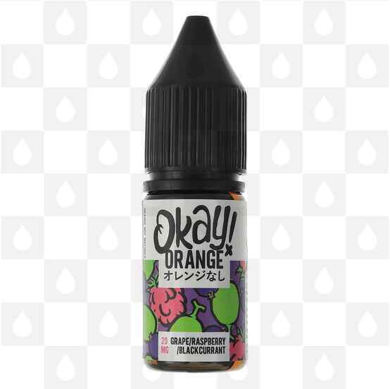 Grape Raspberry Blackcurrant Nic Salt by Okay! Orange E Liquid | 10ml Bottles, Strength & Size: 10mg • 10ml