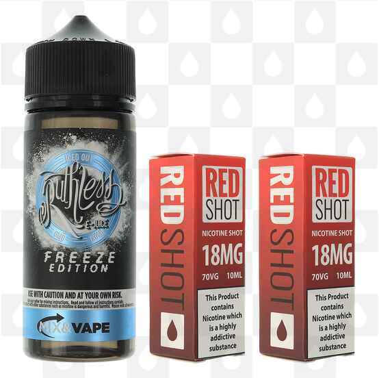 Iced Out | Freeze Edition by Ruthless E Liquid | 100ml Short Fill, Strength & Size: 0mg • 100ml • Inc 2 x 18mg Shot