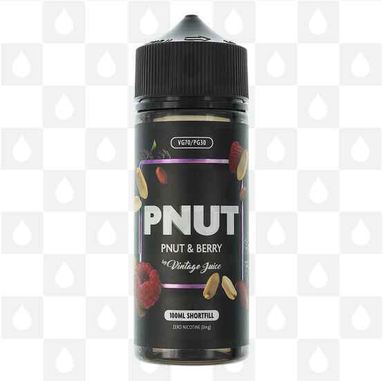 PNut & Berry by Vintage Juice E Liquid | 100ml & 200ml Short Fill, Strength & Size: 0mg • 100ml (120ml Bottle)