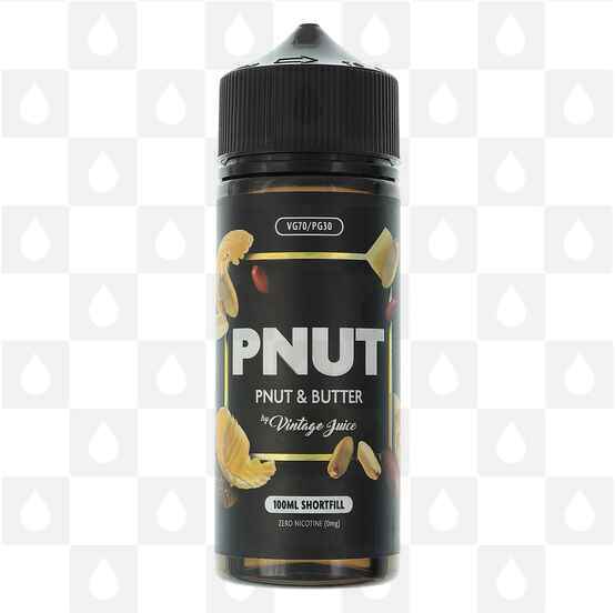 PNut & Butter by Vintage Juice E Liquid | 100ml & 200ml Short Fill, Strength & Size: 0mg • 100ml (120ml Bottle)