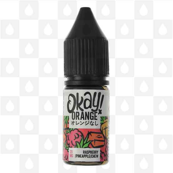 Raspberry Pineapple Chew Nic Salt by Okay! Orange E Liquid | 10ml Bottles, Strength & Size: 20mg • 10ml