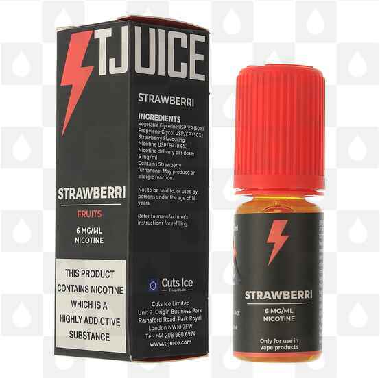 Strawberri by T-Juice E Liquid | 10ml Bottles, Nicotine Strength: 0mg, Size: 10ml (1x10ml)