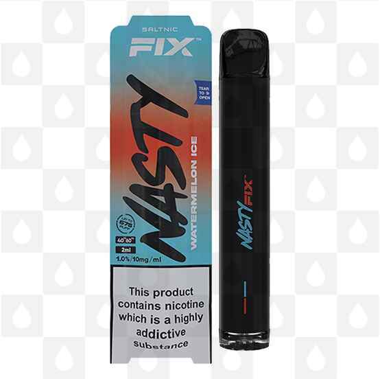 Watermelon Ice Nasty Fix 2.0 | Disposable Vapes, Strength & Puff Count: 20mg • 675 Puffs