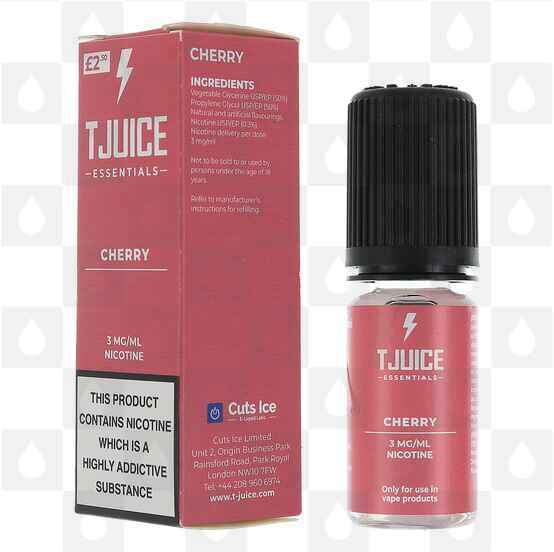 Cherry by T-Juice E Liquid | 10ml Bottles, Strength & Size: 03mg • 10ml