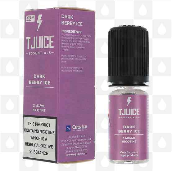 Dark Berry Ice by T-Juice E Liquid | 10ml Bottles, Strength & Size: 00mg • 10ml