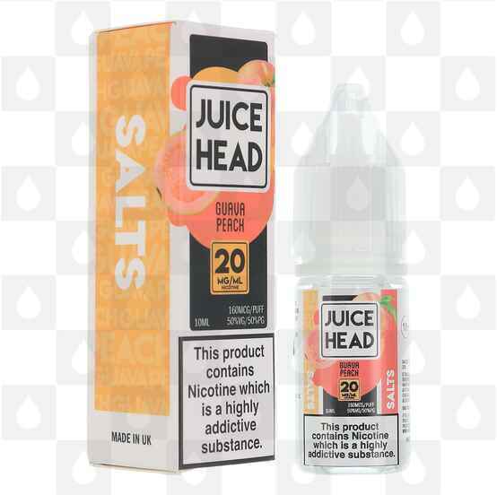 Guava Peach Nic Salts by Juice Head E Liquid | 10ml Bottles, Strength & Size: 20mg • 10ml