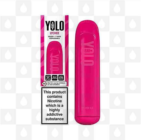 Lychee Ice Yolo Bar 20mg | Disposable Vapes, Strength & Puff Count: 20mg • 575 Puffs • Out Of Date