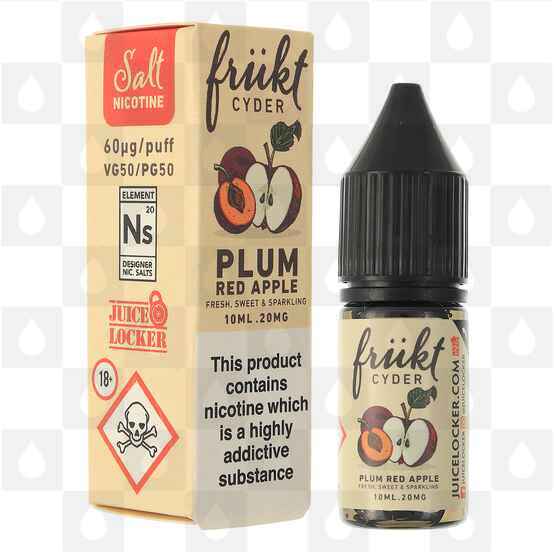 Plum Red Apple Nic Salt by Frukt Cyder E Liquid | 10ml Bottles, Strength & Size: 10mg • 10ml