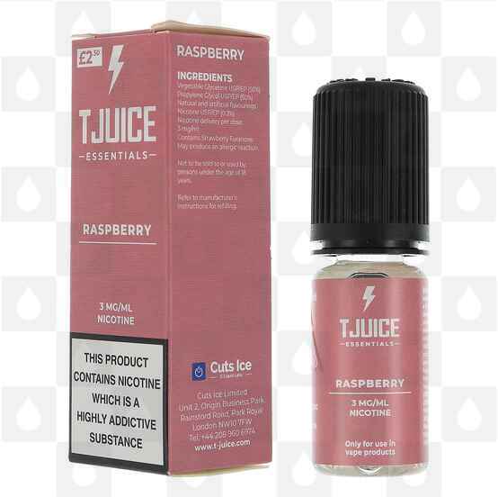 Raspberry by T-Juice E Liquid | 10ml Bottles, Strength & Size: 06mg • 10ml
