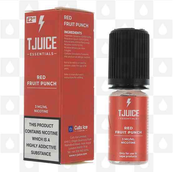 Red Fruit Punch by T-Juice E Liquid | 10ml Bottles, Strength & Size: 00mg • 10ml