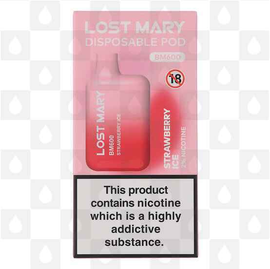 Strawberry Ice Lost Mary BM600 20mg | Disposable Vapes, Strength & Puff Count: 20mg • 600 Puffs