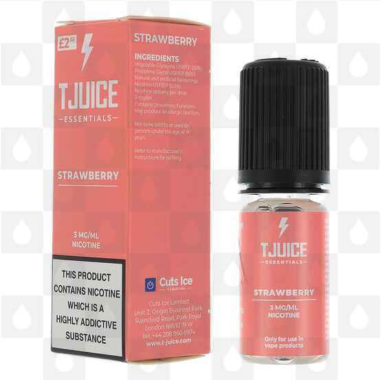 Strawberry by T-Juice E Liquid | 10ml Bottles, Strength & Size: 12mg • 10ml