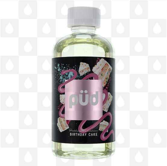 Birthday Cake by Pud | Joe's Juice E Liquid | 100ml & 200ml Short Fill, Strength & Size: 0mg • 200ml (240ml Bottle)