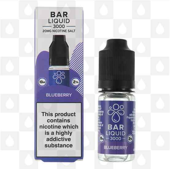 Blueberry Salt Nic by Bar Liquid 3000 E Liquid | 10ml Bottles, Strength & Size: 20mg • 10ml