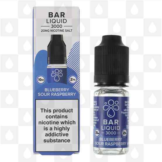 Blueberry Sour Raspberry Salt Nic by Bar Liquid 3000 E Liquid | 10ml Bottles, Strength & Size: 20mg • 10ml