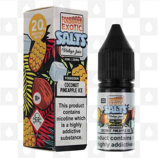 Coconut Pineapple Ice by Forbidden Exotic Salts E Liquid | 10ml Bottles, Strength & Size: 20mg • 10ml