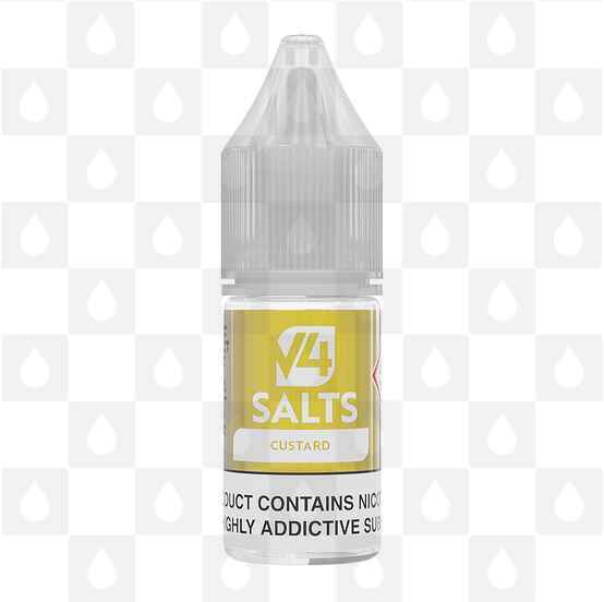 Custard by V4 Salts E Liquid | 10ml Bottles, Nicotine Strength: NS 10mg, Size: 10ml (1x10ml)