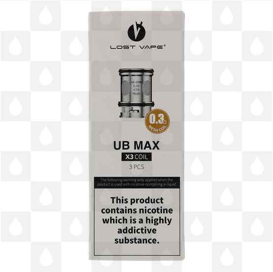 Lost Vape UB Max Coils, Ohms: UB Max X3 Coils 0.3 Ohm Mesh (40-60W)