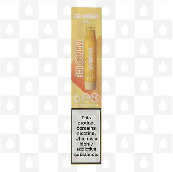 Mango Ice Dragbar 20mg | Disposable Vapes, Strength & Puff Count: 20mg • 600 Puffs • Out Of Date