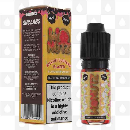 Biscuit Custard Glazed by Wonutz E Liquid | 18mg Nic Salt, Strength & Size: 18mg • 10ml • Out Of Date