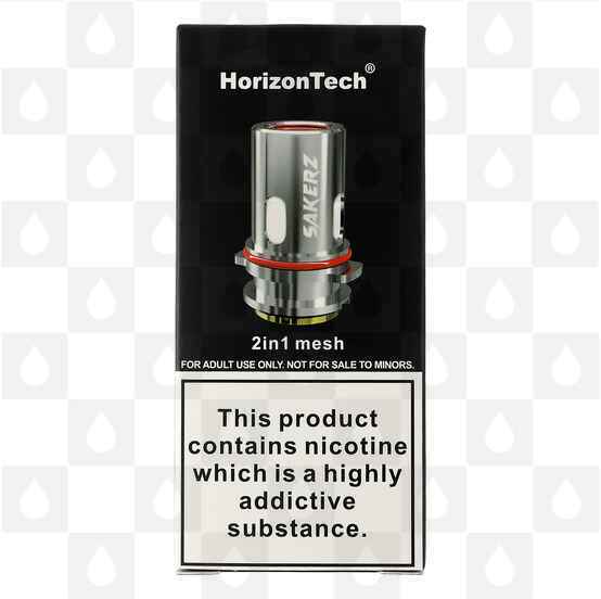 Horizon Sakerz Replacement Coils, Ohms: 3 x Horizon Sakerz 2 in 1 Mesh 0.17 Ohm (70W)