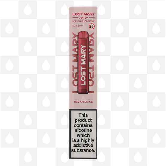 Red Apple Ice Lost Mary AM600 20mg | Disposable Vapes, Strength & Puff Count: 20mg • 600 Puffs • Out Of Date