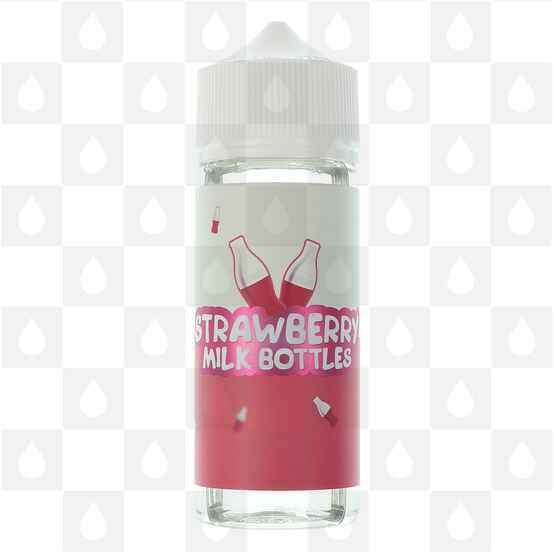 Strawberry Milk Bottles by Milk Bottles | 100ml Short Fill, Size: 100ml (120ml Bottle)