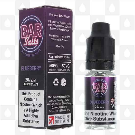 Blueberry | Bar Salts by Vampire Vape E Liquid | Nic Salt, Strength & Size: 10mg • 10ml