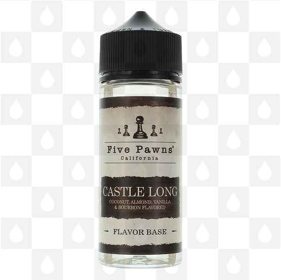 Castle Long by Five Pawns E Liquid | 50ml & 100ml Short Fill, Strength & Size: 0mg • 100ml (120ml Bottle)