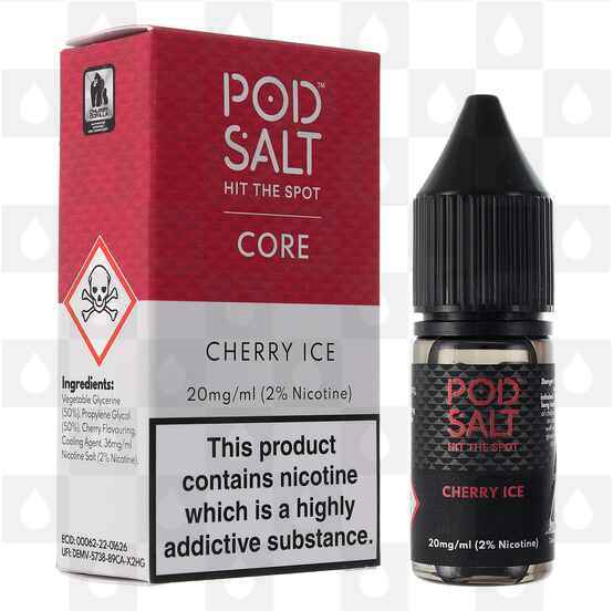 Cherry Ice by Pod Salt E Liquid | Nic Salt, Strength & Size: 20mg • 10ml