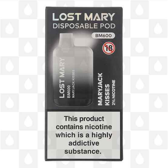Maryjack Kisses Lost Mary BM600 20mg | Disposable Vapes, Strength & Puff Count: 20mg • 600 Puffs • Out Of Date