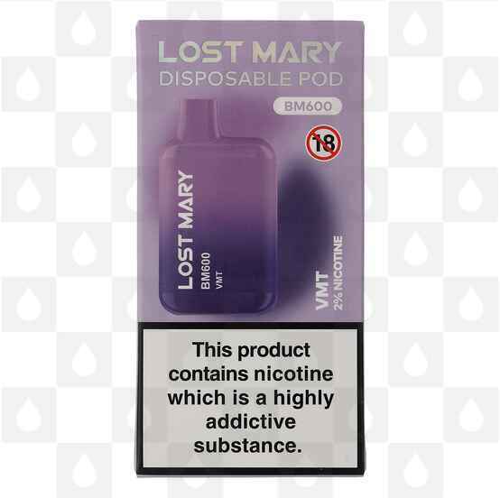VMT Lost Mary BM600 20mg | Disposable Vapes, Strength & Puff Count: 20mg • 600 Puffs • Out Of Date