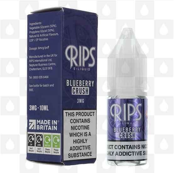 Blueberry Crush by Rips E Liquid | 10ml Bottles, Strength & Size: 12mg • 10ml