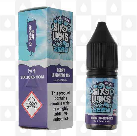 Berry Lemonade Ice | Sub Zero by Six Licks E Liquid | Nic Salt, Strength & Size: 20mg • 10ml